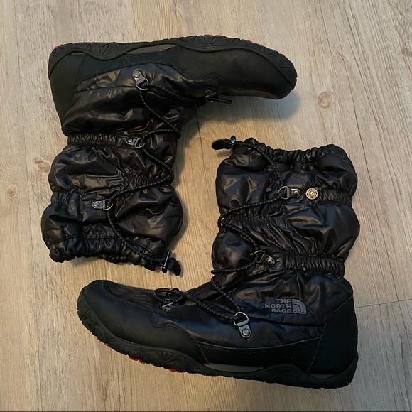 The North Face Shoes | The North Face Ice Queen Waterproof PrimaLoft Black Winter Rain Snow Boots | Color: Black/Gray | Size: 8 | Dmebel's Closet